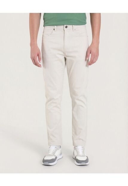 Pantalón  Para Hombre 5 Bolsillos Color Beige Marca Ostu #60070544