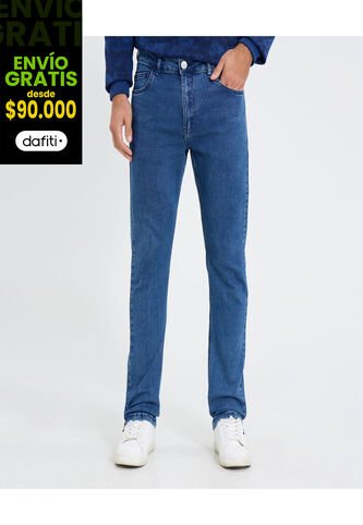 Jean Para Hombre Slim Color Azul Marca Ostu #60160381 Ostu