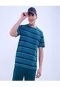 Camiseta Para Hombre Manga Corta Color Verde Oscuro Marca Ostu #60091404 de Ostu