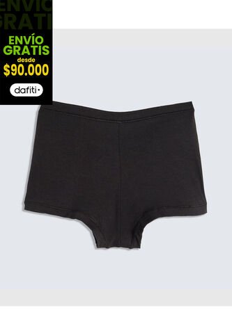 Panty Para Mujer Boxer Color Negro Marca Ostu #40800088 Ostu