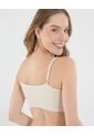 Top Para Mujer Seamless Con Copas Color Beige Marca Ostu #40220400 de Ostu