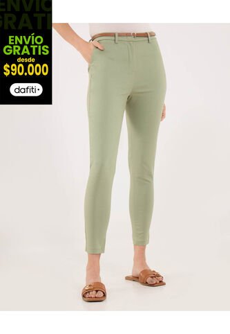 Pantalón Para Mujer Chino Color Verde Marca Ostu #40070763 Ostu