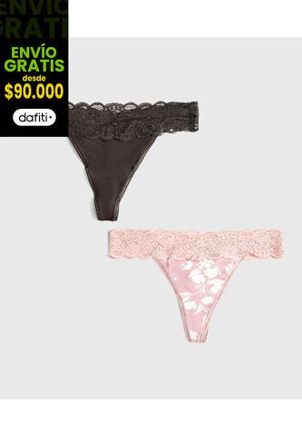 Panty Para Mujer Brasilera Color Negro Marca Ostu #40800029 Ostu