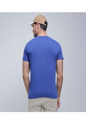 Camiseta Para Hombre Manga Corta Color Azul  Marca Ostu #60091278