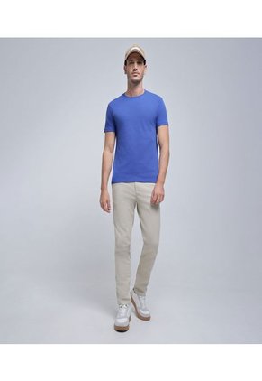 Camiseta Para Hombre Manga Corta Color Azul  Marca Ostu #60091278