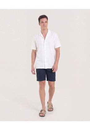 Bermuda  Para Hombre Regular Corto Color Azul Marca Ostu #60100488