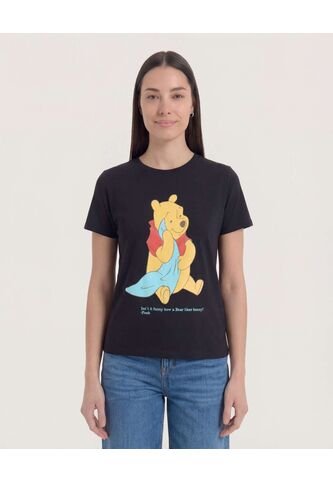 Camiseta  Para Mujer Manga Corta Cuello Redondo Color Negro Marca Ostu #40092752 Ostu