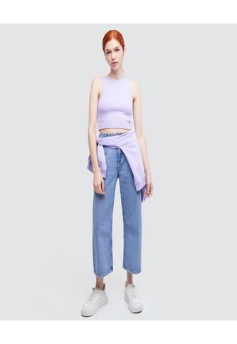 Jean Para Mujer Culotte Color Azul  Marca Ostu #40160260 Ostu