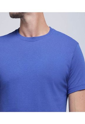 Camiseta Para Hombre Manga Corta Color Azul  Marca Ostu #60091278