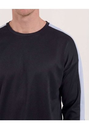 Buzo  Para Hombre Cuello Redondo Color Negro Marca Ostu #60060595