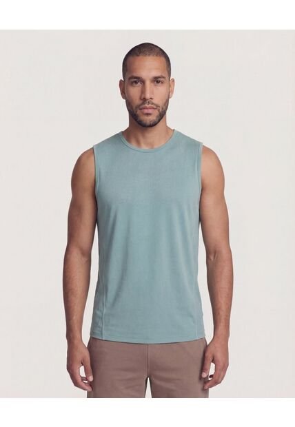Camiseta  Para Hombre Manga Sisa Cuello Redondo Color Verde Marca Ostu #60091931