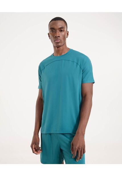 Camiseta Para Hombre Manga Corta Cuello Redondo Color Verde Marca Ostu #60091634