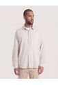 Camisa  Para Hombre Manga Larga Sin Bolsillo Cuello C Color Camel Marca Ostu #60018229 de Ostu