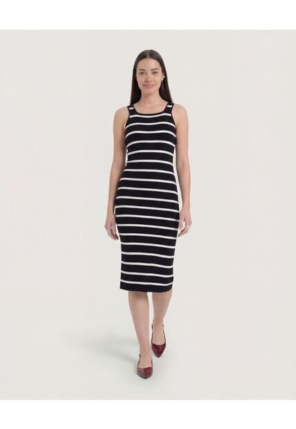 Vestido  Para Mujer M/Sisa Largo Color Negro Marca Ostu #40170359