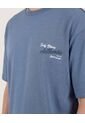 Camiseta  Para Hombre Manga Corta Cuello Redondo Color Azul Marca Ostu #60091904 de Ostu