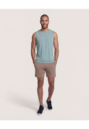 Camiseta  Para Hombre Manga Sisa Cuello Redondo Color Verde Marca Ostu #60091931