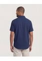 Camisa  Para Hombre Manga Corta Sin Bolsillo Cuello C Color Azul Marca Ostu #60019069 de Ostu