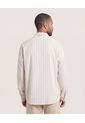 Camisa  Para Hombre Manga Larga Sin Bolsillo Cuello C Color Camel Marca Ostu #60018229 de Ostu