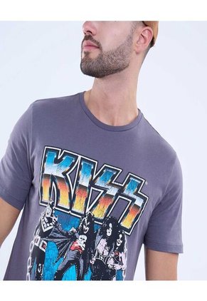 Camiseta Para Hombre Estampado Kiss  De Hombre #60091602