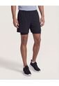 Bermuda  Para Hombre Biker Interno Largo Color Negro Marca Ostu #60100510 de Ostu