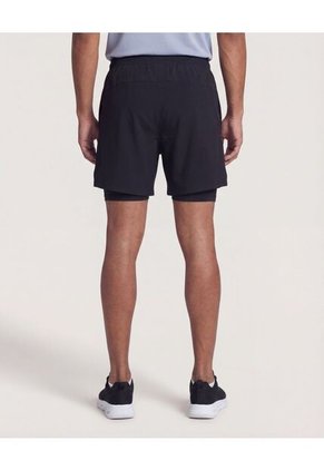 Bermuda  Para Hombre Biker Interno Largo Color Negro Marca Ostu #60100510