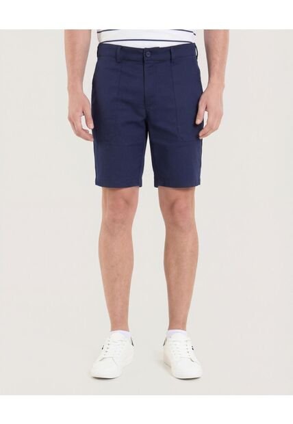 Bermuda  Para Hombre Regular Corto Color Azul Marca Ostu #60100493