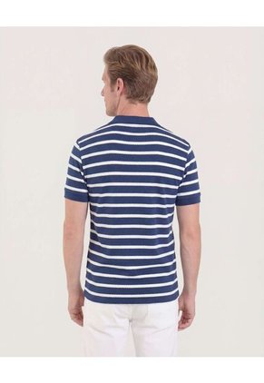 Polo  Para Hombre Cuello Tejido Sin Bolsillo Color Azul Marca Ostu #60110852