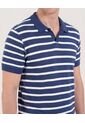 Polo  Para Hombre Cuello Tejido Sin Bolsillo Color Azul Marca Ostu #60110852 de Ostu