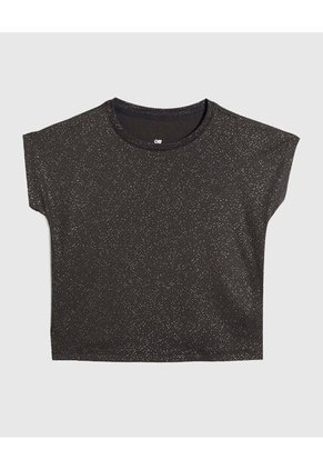 Camiseta Para Niña Manga Sisa Cuello Redondo Color Negro Marca Ostu #90090251