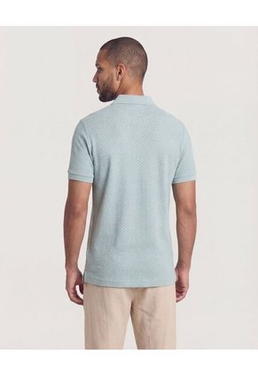 Polo  Para Hombre Cuello Tejido Sin Bolsillo Color Verde Marca Ostu #60110891