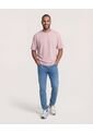 Camiseta  Para Hombre Manga Corta Cuello Redondo Color Rosa Marca Ostu #60098217 de Ostu