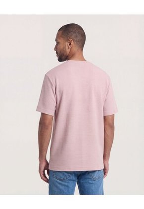 Camiseta  Para Hombre Manga Corta Cuello Redondo Color Rosa Marca Ostu #60098217