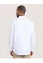 Camisa  Para Hombre Manga Larga Sin Bolsillo Cuello C Color Blanco Marca Ostu #60019881 de Ostu