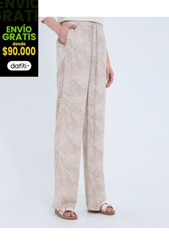 Pantalón Para Mujer Moda Color Marfil Marca Ostu #40070793 Ostu