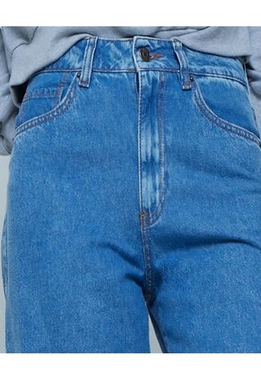 Jean Culotte Tono Medio  Para Mujer Azul Ostu