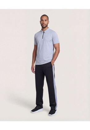 Pantalón  Para Hombre Multiusos Punto Color Negro Marca Ostu #60070510