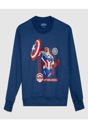 Buzo Estampado Capitan America De Infantil Niño #80060153