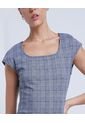 Vestido Para Mujer Manga Corta Color Negro Marca Ostu #40170201 de Ostu