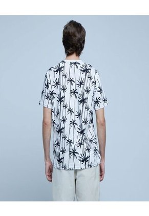 Camiseta Para Hombre Manga Corta Color Blanco Marca Ostu #60091165