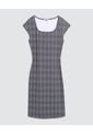 Vestido Para Mujer Manga Corta Color Negro Marca Ostu #40170201 de Ostu