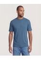 Camiseta  Para Hombre Manga Corta Cuello Redondo Color Azul Marca Ostu #60091684 de Ostu