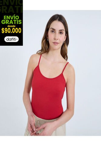 Top Para Mujer  Color Rojo Marca Ostu #40220421 Ostu