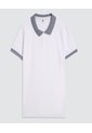 Polo Para Hombre Cuello Tejido Sin Bolsillo Color Blanco Marca Ostu #60110751 de Ostu