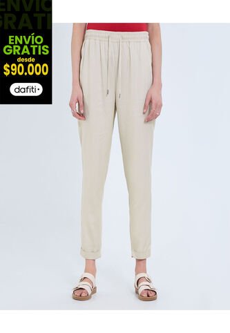 Pantalón Para Mujer Jogger Color Beige Marca Ostu #40070768 Ostu