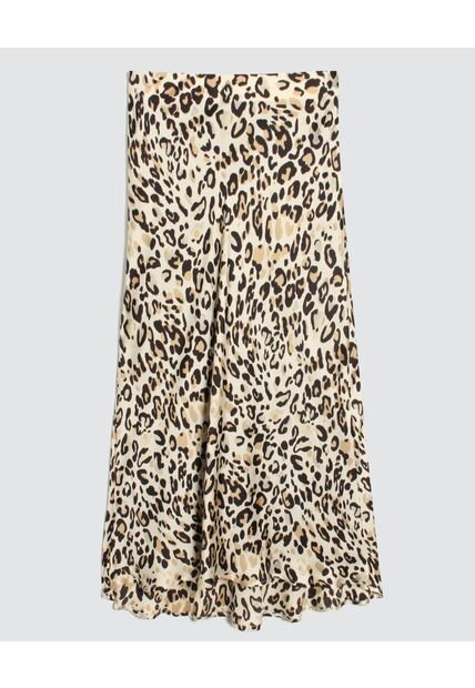 Falda Para Mujer Medio Color Negro Marca Ostu #40140124