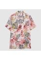 Camisa Para Hombre Manga Corta Sin Bolsillo Color Rosa Marca Ostu #60010711 de Ostu