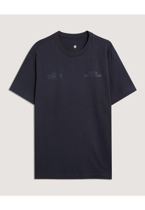 Camiseta Para Hombre Manga Corta Cuello Redondo Color Azul Marca Ostu #60091842