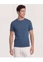 Camiseta  Para Hombre Manga Corta Cuello Redondo Color Azul Marca Ostu #60091911 de Ostu