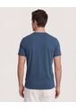 Camiseta  Para Hombre Manga Corta Cuello Redondo Color Azul Marca Ostu #60091911 de Ostu