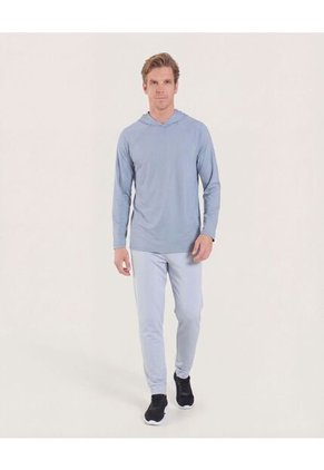 Camiseta  Para Hombre Manga Larga Cuello Redondo Color Gris Marca Ostu #60091941